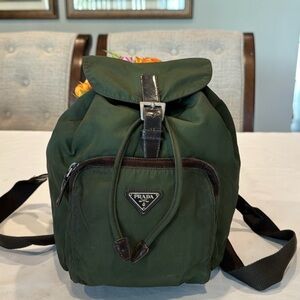 Prada Forest Green Backpack
